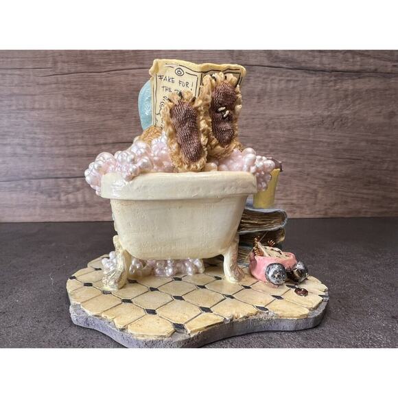 Vtg Boyds Bears Resin Figurine 2003 Bubbles Bearsall… It’s good to be Retired - Picture 7 of 16